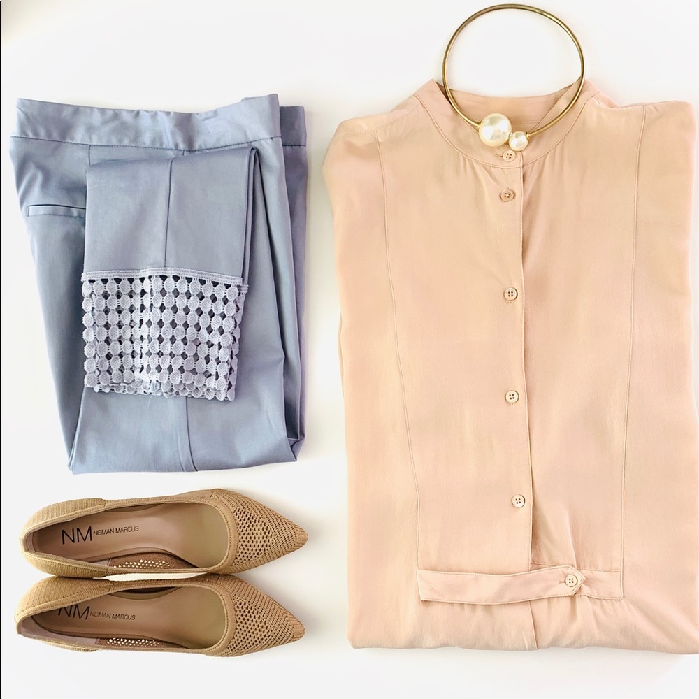 Equipment essential silk shirt, XS